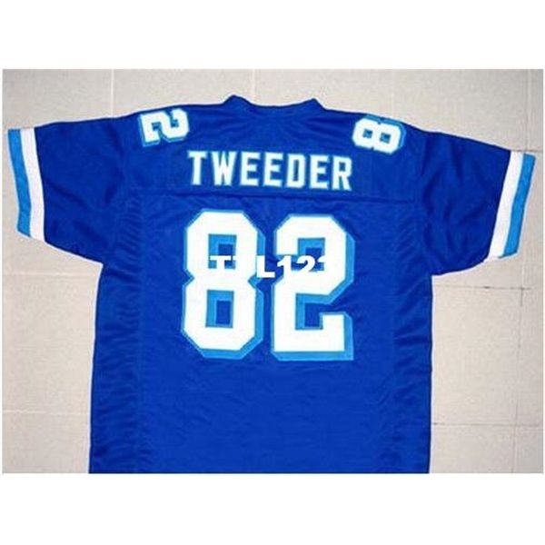 

3421 tweeder #82 varsity blues movie new 3421 blue any size retro college jersey size s-4xl or custom any name or number jersey, Black