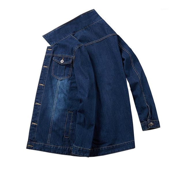 

plus 8xl mens denim jacket blue casual men coat cowboy men's jean streetwear chaqueta hombre;ya0661, Black;brown