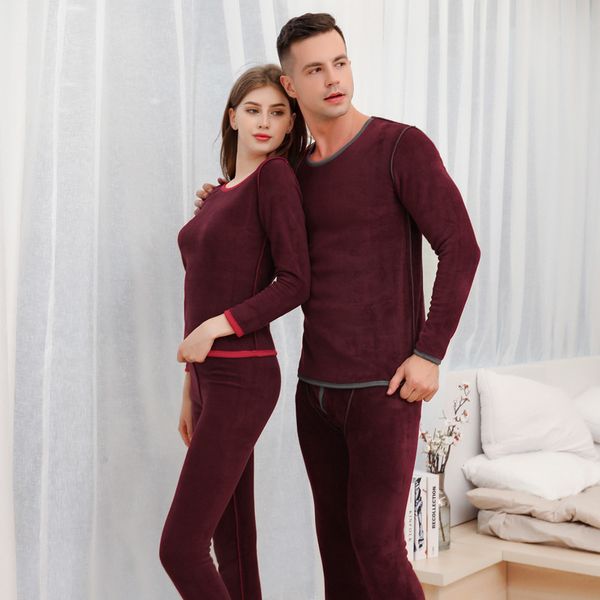 2 peça conjunto longo johns homem mulher inverno terno térmico masculino feminino quente roupa interior térmica roupa interior longa inverno pijamas 2252t