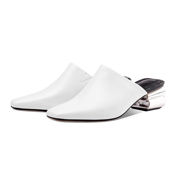 

2021 new comes women's genuine leather black high heels white party shoes sandals size 34-43 8mxv