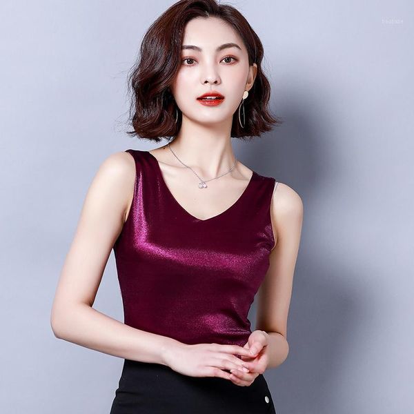 

2020 office lady tank women sleeveless plus size xxxl camis women summer korean woman vest tees female1, White
