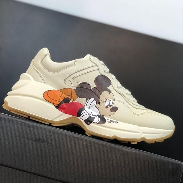 

fashion luxury 2021 new men's jogging shoes classic printing casual sports shoes ladies outdoor sports shoes size 35-45, Black