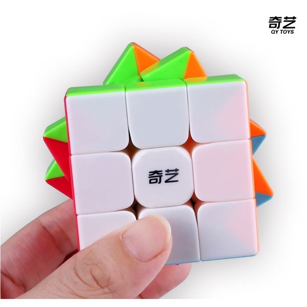 

qiyi воин s 3x3x3 магический кубик профессиональный qidi s 2x2x2 stickerless скорость qiyi кубики 2х2 3x3 куб игрушка wmtsts для детей, Black;red