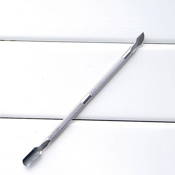 

stainless steel cuticle nail pusher spoon remover manicure pedicure care tool nail peeling file fingernails nai qylfaq