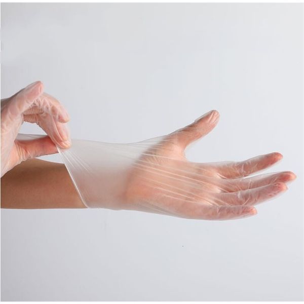 

small powder vinyl white pvc medium large plastic gloves disposable latex factory/box