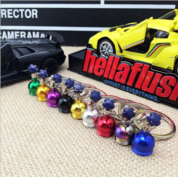 

factory8ymnnos turbo nitrogen bottle metal chain key bersai ring holder car keychain pendant jewelry for women men uniqu, Silver