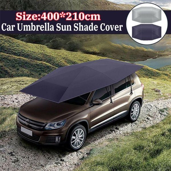 

outdoor car sunshade tent picnic heat insulation awning umbrella vehicle cover1