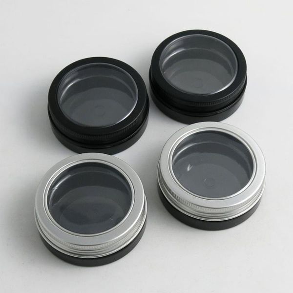 

24pcs 30g portable plastic cosmetic empty jars clear bottles eyeshadow makeup cream lip container pots1