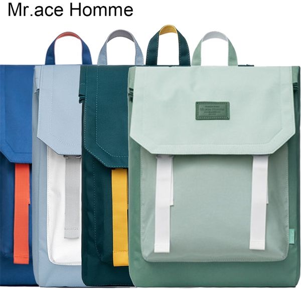 

large square waterproof backpack women 15inch laptravel backpack men rucksack college bags for girl school bag boy bagback lj200901