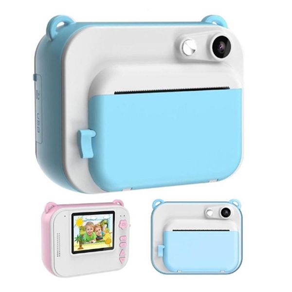 

new arrival 2 inch diy instant digital mini camera child camera automatically print black and white ps kids christmas gifts lj200907