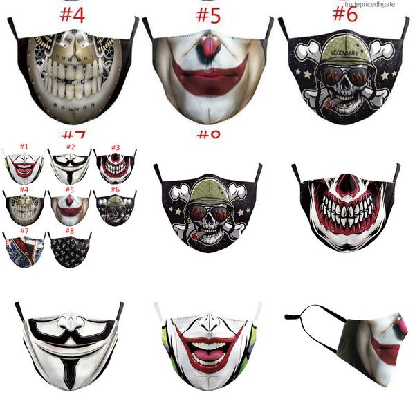 

designer halloween fashion print masks men masquerade digital party joker face o5gf
