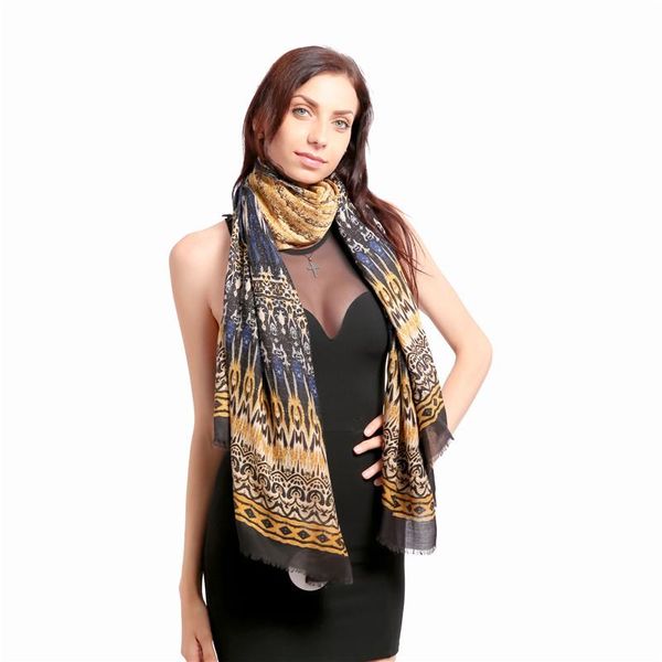 

scarves ladies long bright autum fall scarf 2021 design, Blue;gray