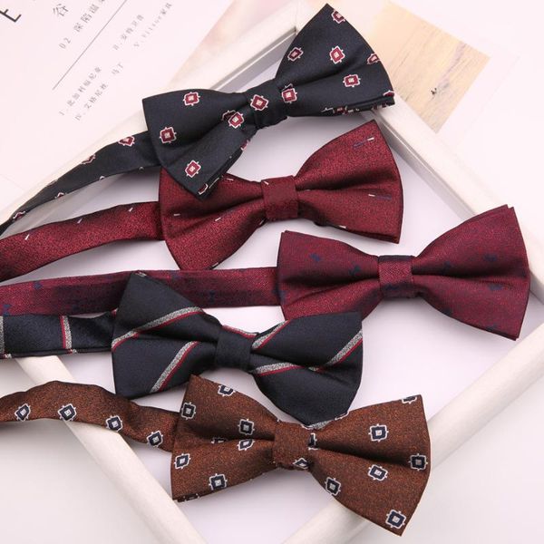 

bow ties sitonjwly polyester pattern for mens shirt bowtie neckties wedding party business suits gravata women bowknots cravats, Black;gray