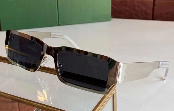 

lens metal rectangle grey sunglasses cool sunglasses frame glasses silver rare with box klxjk, White;black