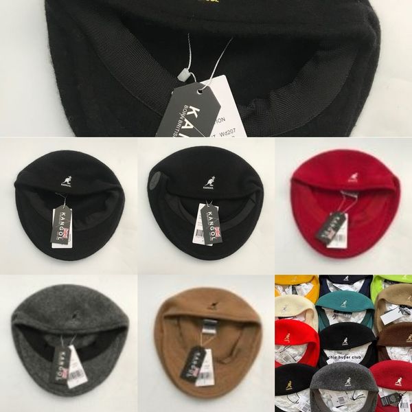 

1trj vintage kangol береты для женщин ht3295 храбная шляпа хранитель octeragonal художник дамы милая сладость весна осень плед kangol beret, Blue;gray