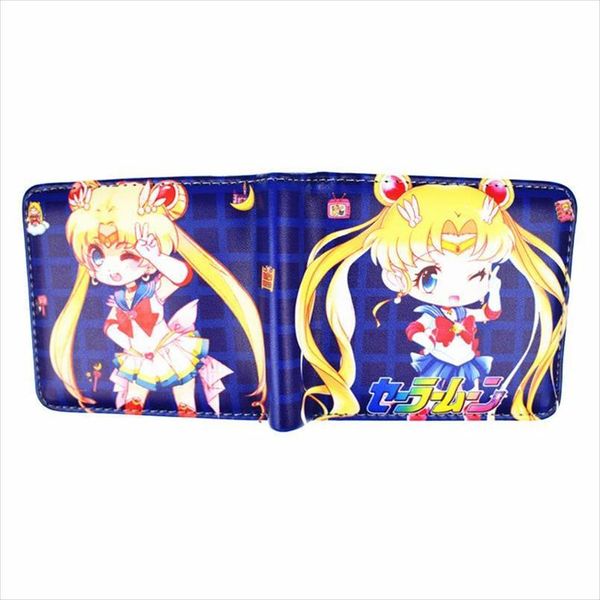 Venda quente PU Couro Anime Carteiras Marinheiro Moon Himouto Umaru Chan Cardcaptor Sakura Carteira Curta Com Bolso de Moeda