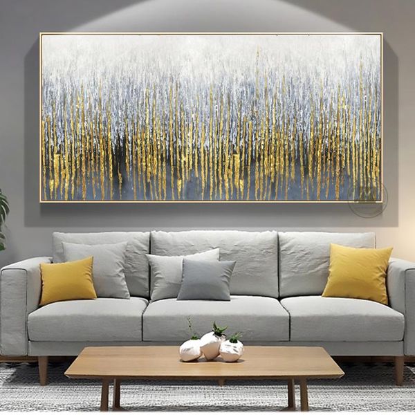 

paintings abstract wall painting on canvas modern art decorative pictures for living room lienzos cuadros decorativos golden handmade