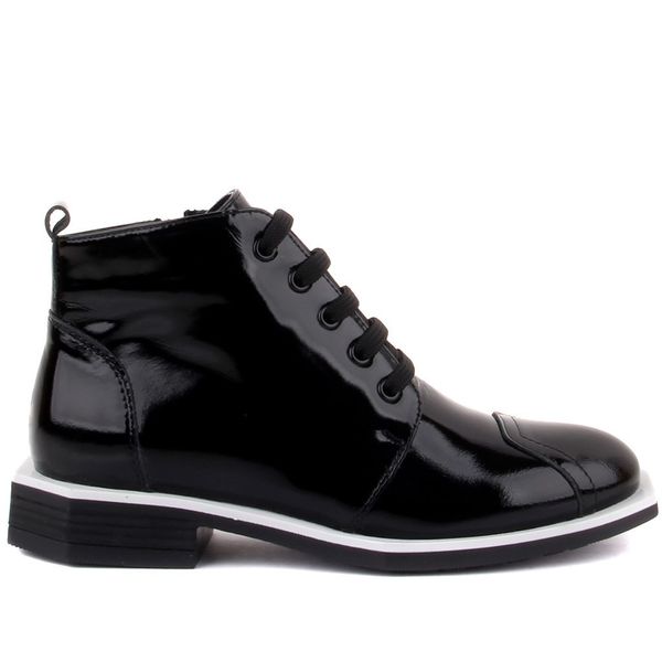 

black open leather women's boots uevv