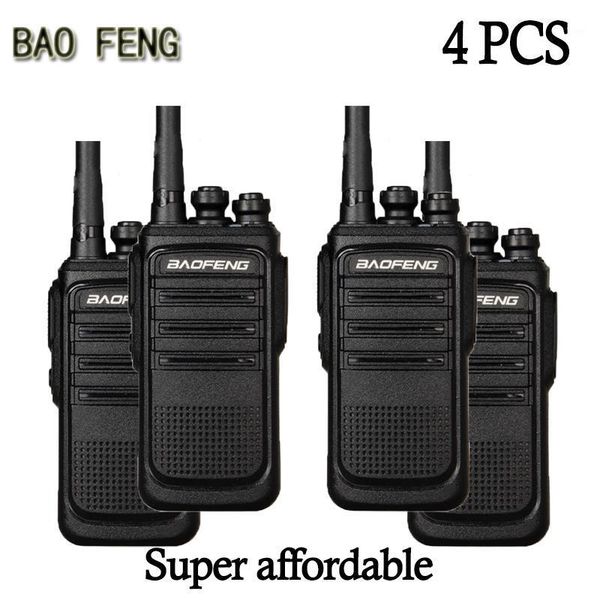 

4pcs) baofeng walkie-talkiel construction site outdoor occasions communicator hf transceiver amateur handy transceiver1