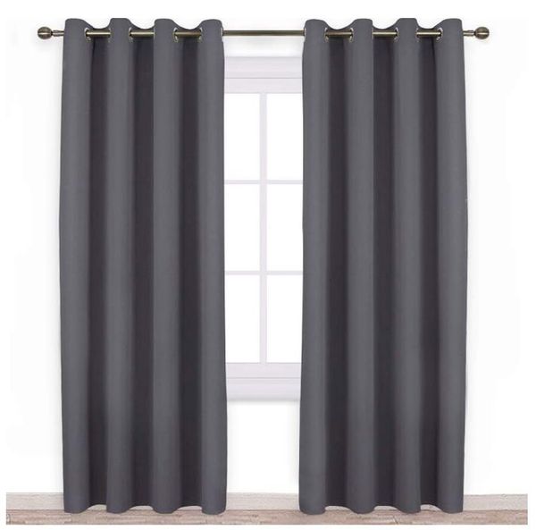 

qczx bedroom blackout curtains blackout room darkening curtains window treatment grey panels rod pocket blackout curtains d30 wmtslt mywjqq