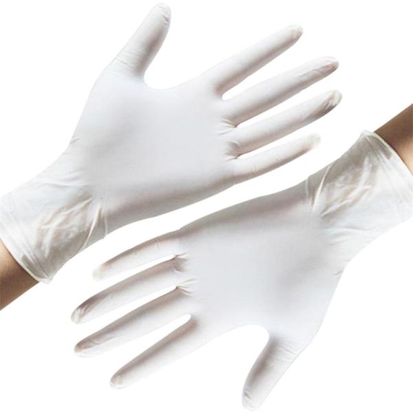 

m white color disposable nitrile l s size protective cleaning gloves dhl ing