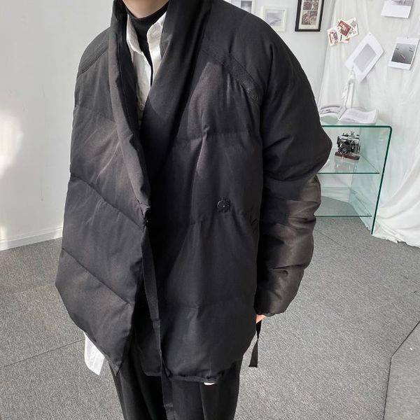 

designer style 90% white duck down coat for men winter clothes 2020fashion trend mens warm puffer jacket black gothic streetwear