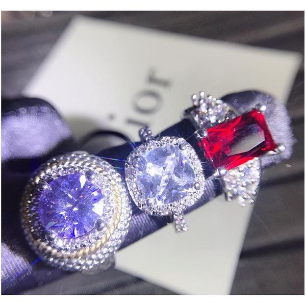 

wholesale rings colorful rhinestone gold-plated good quality fashion silver ring mixed different styles fashion wed wmtqjt jeneffer