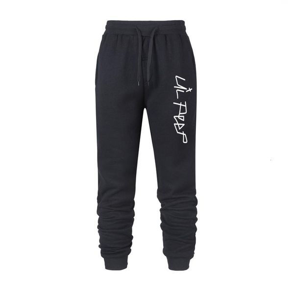 

2020 fall men's black jogger pants casual fit men's fitness sweatpants running jogging pants lil peep printed fashion trousers
