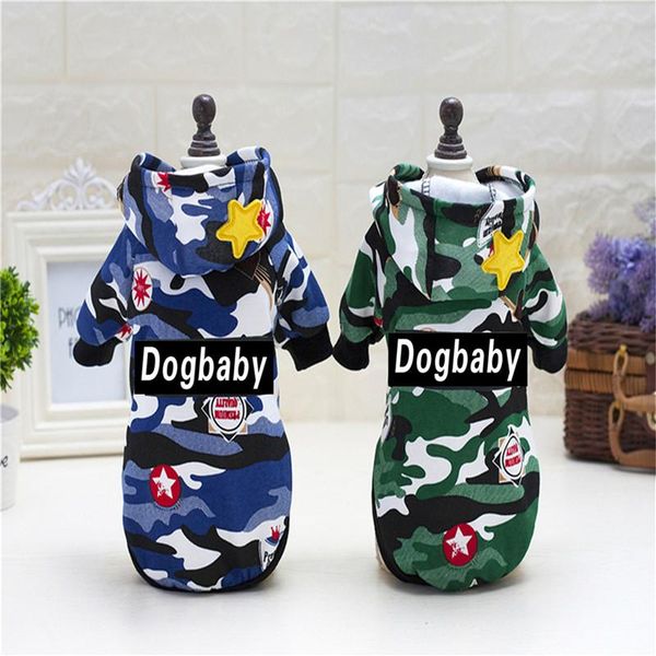 

dog apparel fashion camouflage puppy hoodie sweater winter warm pet clothes for small dogs yorkies chihuahua sweatshirt cat clothing