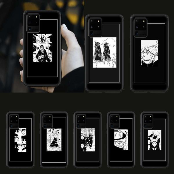 

naruto mobile phone cover uzumaki uchiha, super black protection samsung galaxy s 567 889 1020 edge plus e jianxing