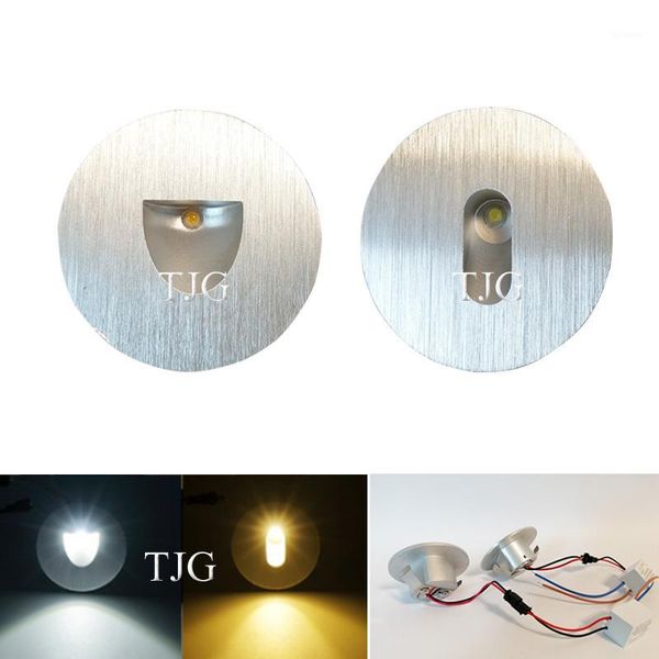 

new led wall light 3w round aluminum wall sconce recessed footlight indoor stair step decorative night lights modern lamp1