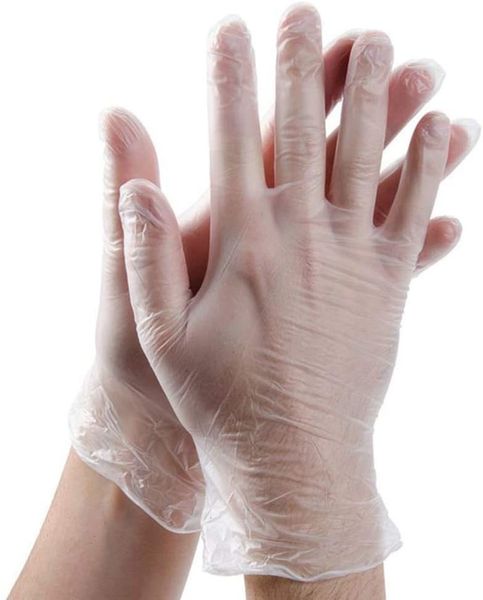 

100 pvc pcs/lots dishwashing/kitchen/ /latex/rubber/garden transparent disposable gloves universal for outlet1mfeoutlet1