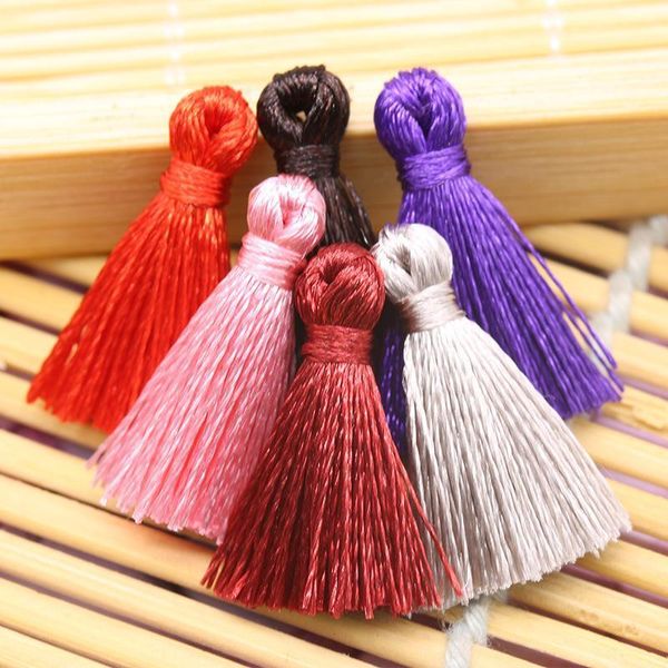 

10pc polyester mini tassel diy home textile curtain clothing pendant craft tassels handmade making tassels fabric decor supplies h sqcacj