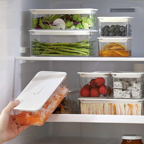 

can be sealed transparent plastic storage box clear square multipurpose display case refrigerator er preservative box1