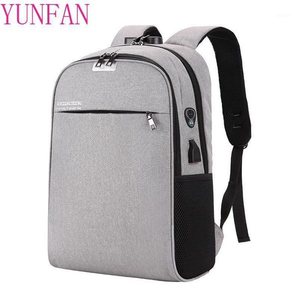 

backpack all-match usb waterproof business password multifunction travel bag mochila mujer computer bags fashion bolsa1