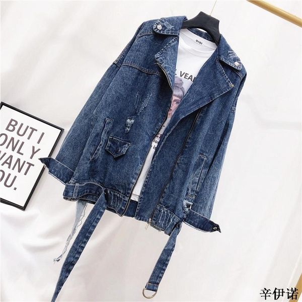 

new brand women's denim jacket fashion graffiti patch designs loose jean coat female casual jaqueta feminina ladies outerwear, Black;brown