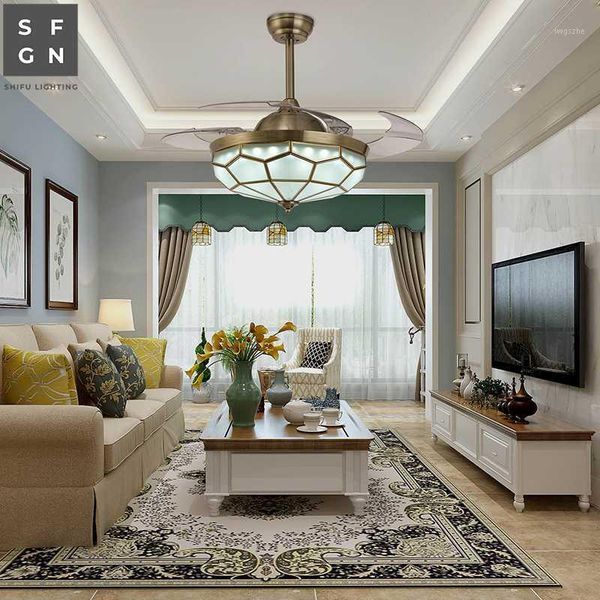 

led ceiling fan for living dining room bedroom 110v 220v fan lamp light ceiling fans with lights remote control1