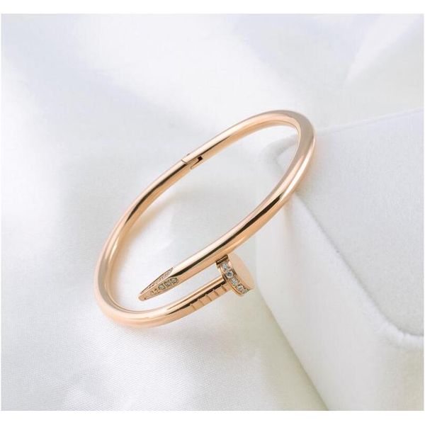

nail bangle rhinestone titanium stainless steel gold for men women open mouth silver black rose gold wholesale cou wmtxpo homes2007