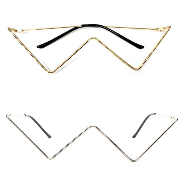 

diamond steampunk triangle eyeglasses women vintage sunglasses frames for men eyewear decoration