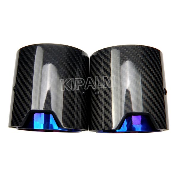 

4pcs/set 90mm length m logo carbon fiber exhaust muffler tip for bmw m2 f87 m3 f80 m4 f82 f83 m6 f06 f12 f13