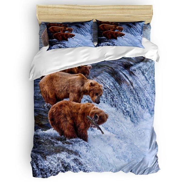 

brown bear quilt cover bedding quilt bedding set duvet cover sets easter sunday columbus day father's day childrens bed sets