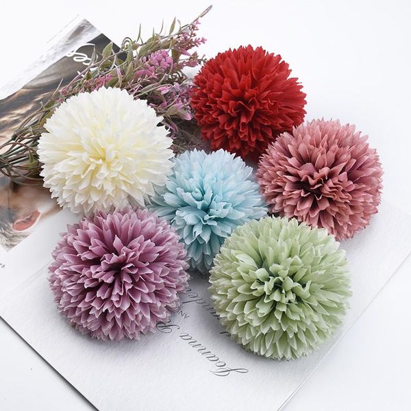 

5pcs artificial flowers 10cm big carnation flower head wedding bride holding flowers material home decoration accessories bbyqty