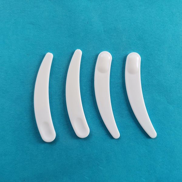 Mini Disposable Curved Cosmetic Spoon Spatula Packing Supplies Multi-Functional Plastic Facial Mask Spoon Stick