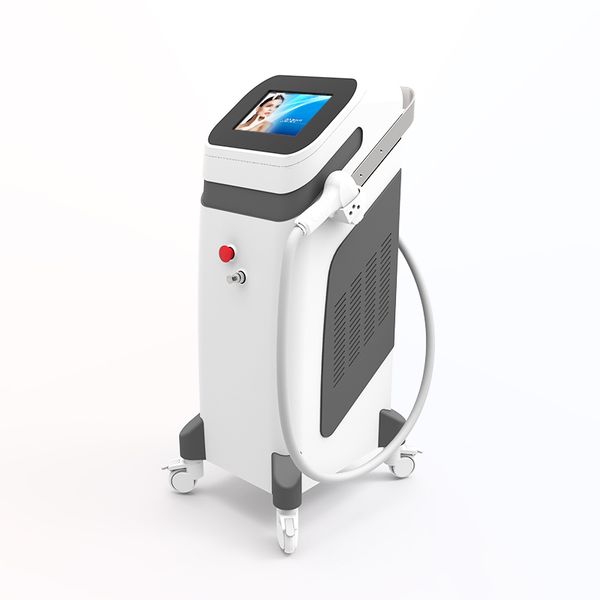

vertical 1200w permanent hair removal 808nm super diode laser equipment three wavelength hair removal 755nm depilation for beauty salon, Black