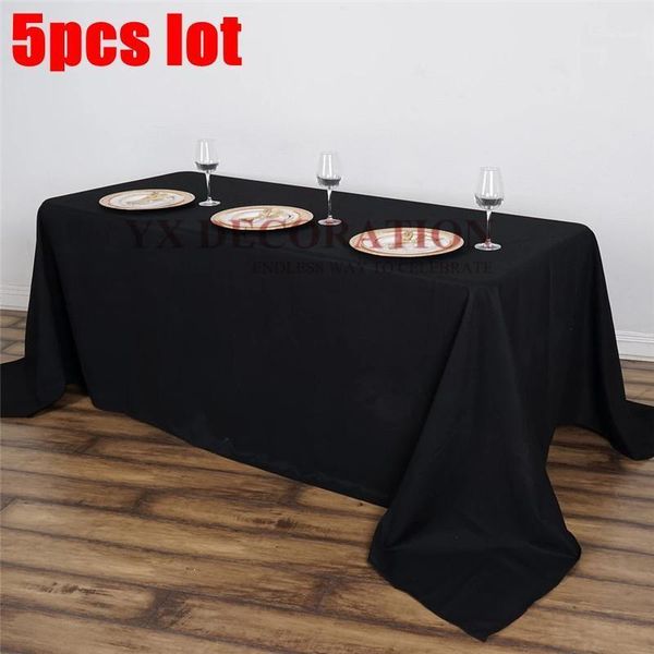 

table cloth 5pcs lot polyester rectangular tablecloth banquet event cover for wedding christmas decoration decoration1