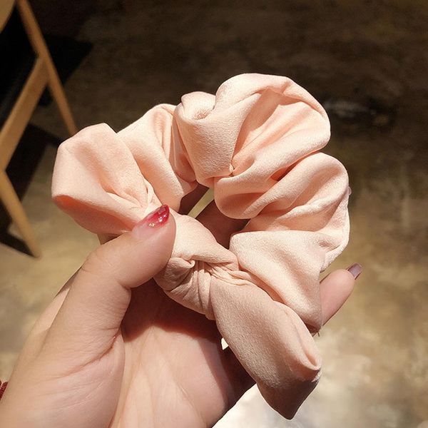 

rabbit ear elastic bow scrunchies women headbands hair ties stretch ponytail hair rope bands hair ring girl accessories q wmtroi, Black;gray