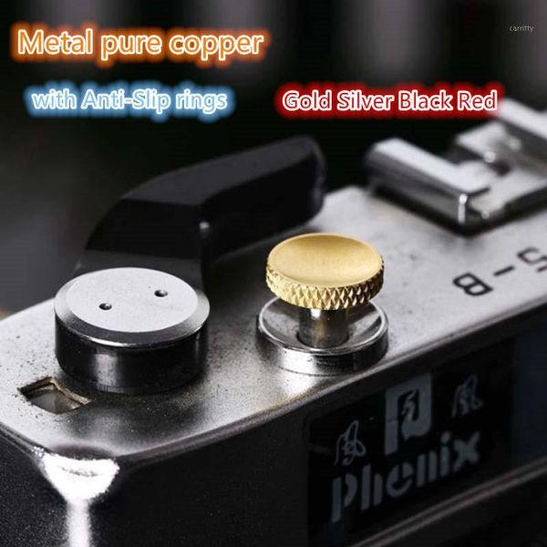 

metal camera shutter release button gold silver black red pure copper for xt3 xt30 xt20 leica m series micro slr camera1