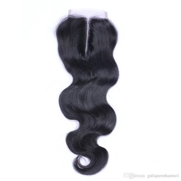 

brazilian body wave middle part lace closure grade 6a hair 4*4 bleached knots closures dyeable human hair extensions, Black;brown