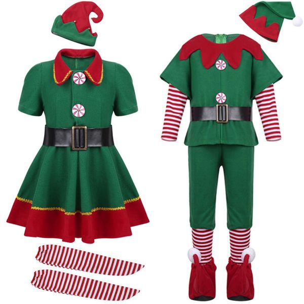 

children's and women's halloween christmas e, green costum, cosplay, Black;gray