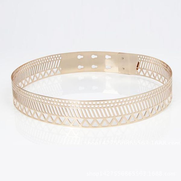 

женщины punk full metal mirror skinny neam new 2020 металлическая золотая пластина 3см широкие цепи леди ceinture sashes для платьев rt25, Black;brown